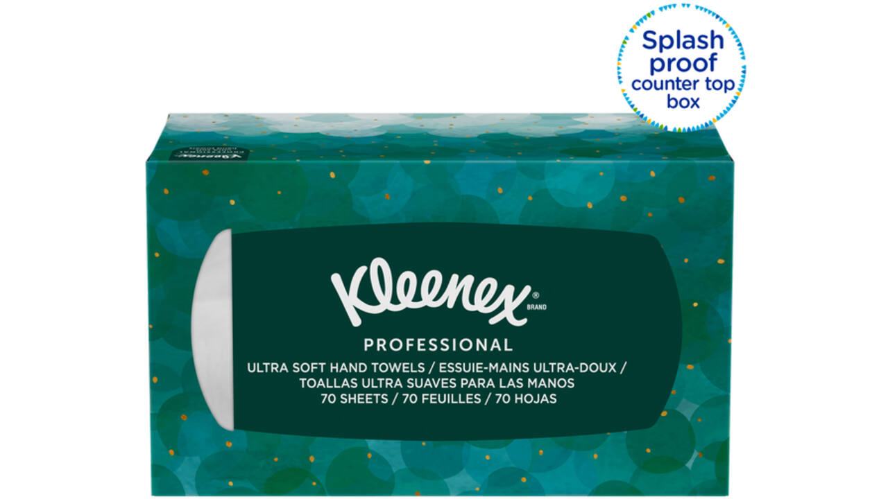 Handdoek Kleenex Ultra i-vouw 1-laags dispenserdoos 70vel wit 1126