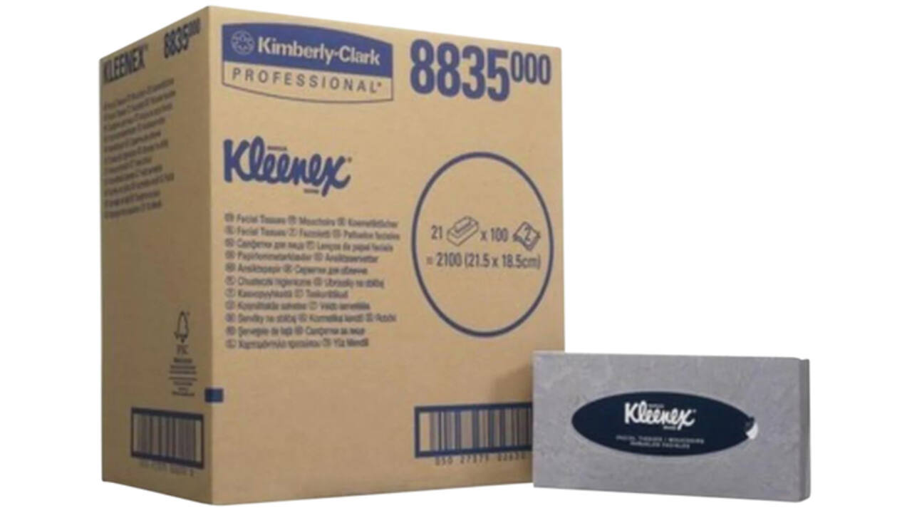 Facial tissues Kleenex standaard 2-laags 21x100stuks wit 8835