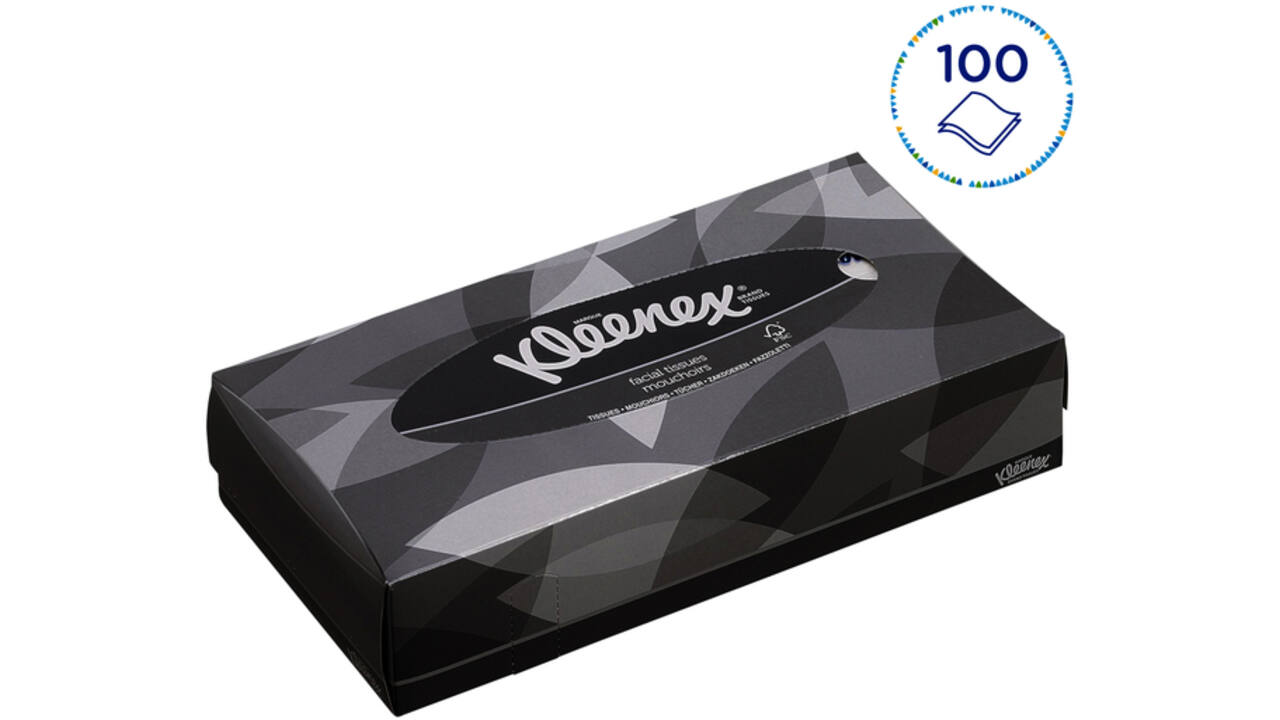 Facial tissues Kleenex standaard 2-laags 21x100stuks wit 8835