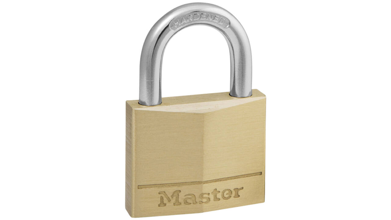 Hangslot MasterLock messing 40mm
