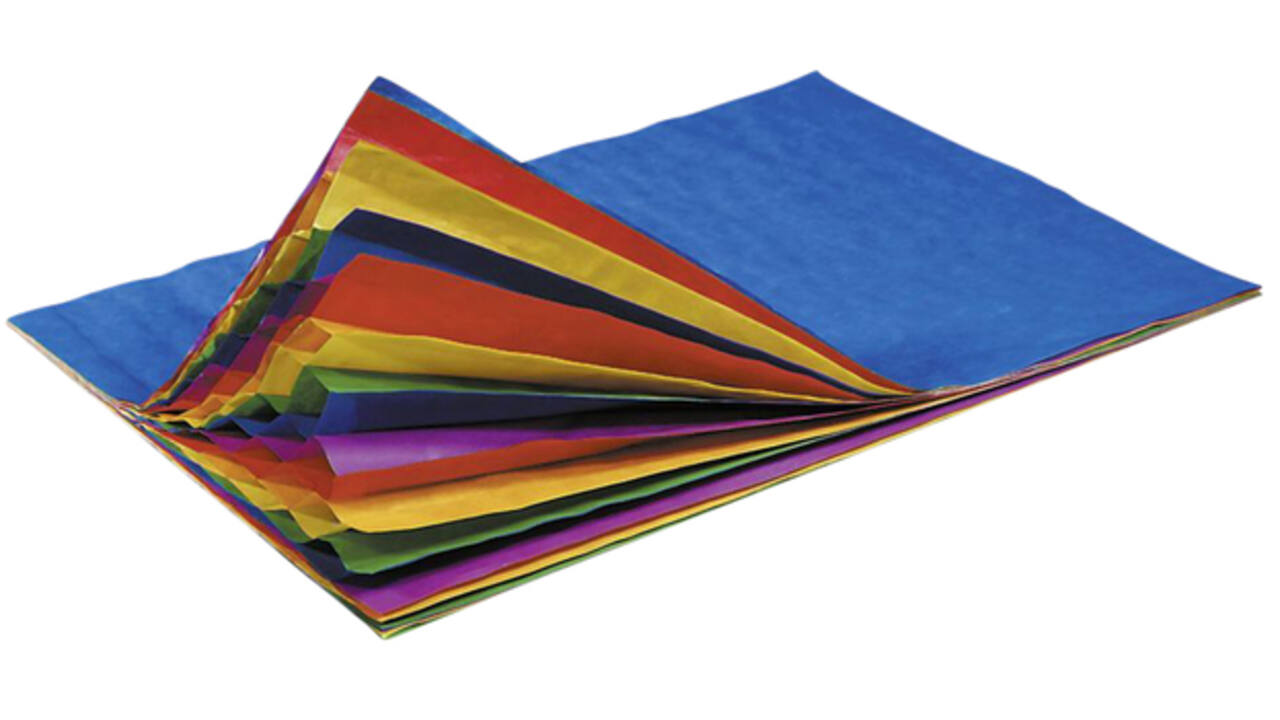 Honingraatpapier Folia 23x33cm 5 vel regenboog