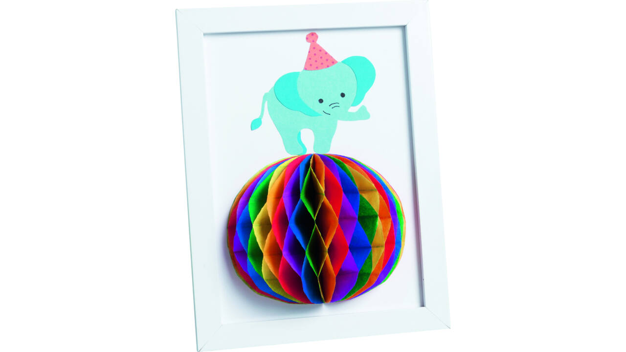 Honingraatpapier Folia 23x33cm 5 vel regenboog