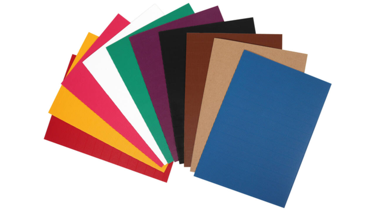 Golfkarton Folia E-golf 25x35cm 10 vel assorti
