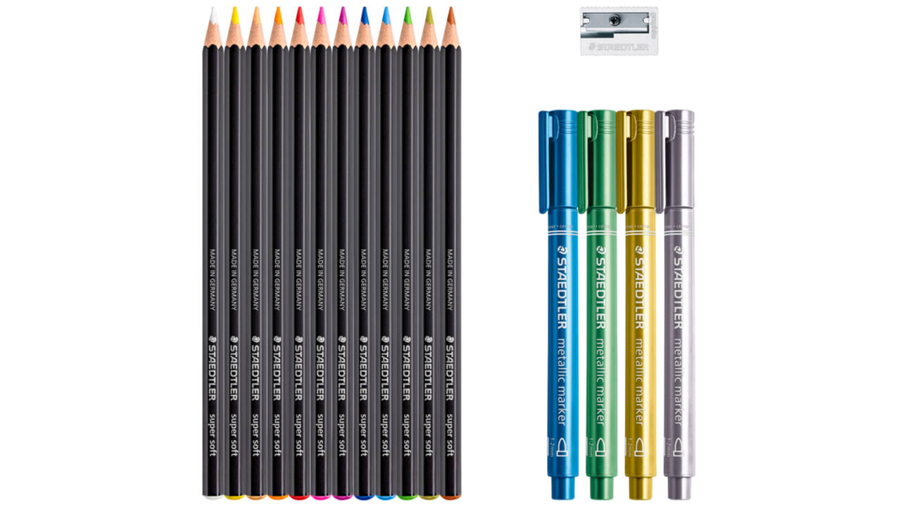 Kleurpotlood Staedtler Design Journey Black & White 17-delig