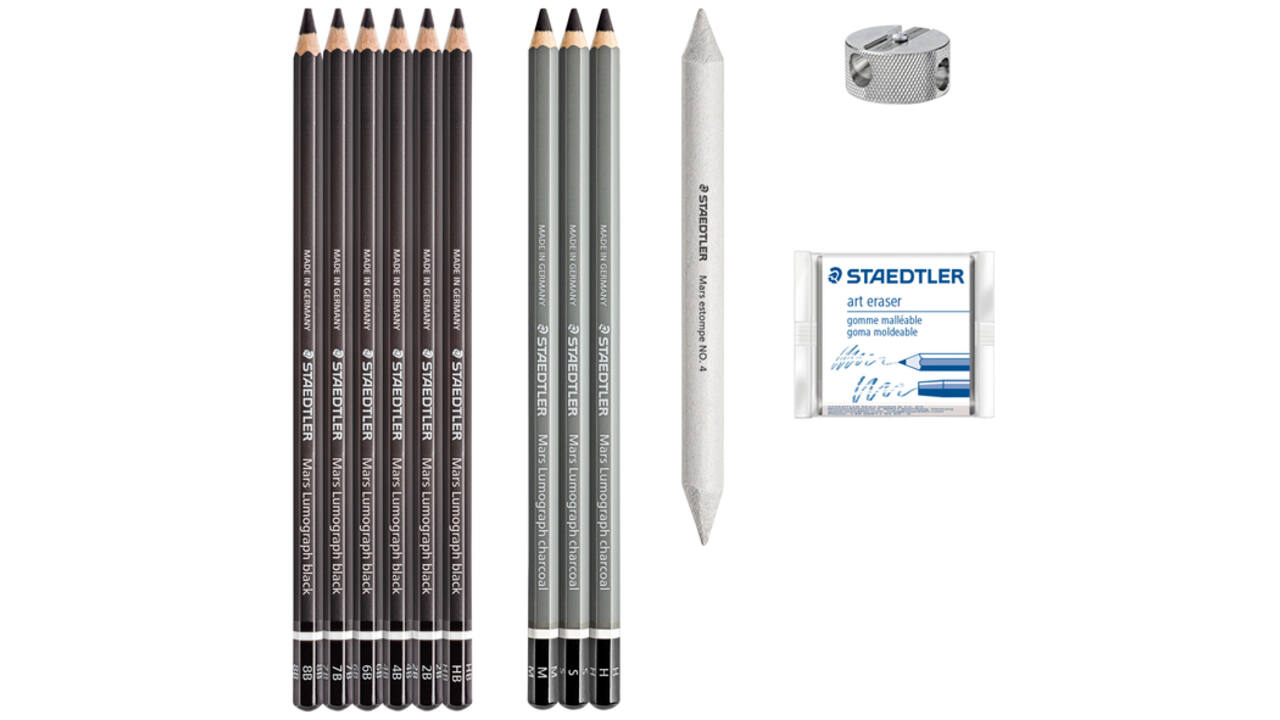 Houtskoolpotloodset Staedtler Design Journey 12-delig