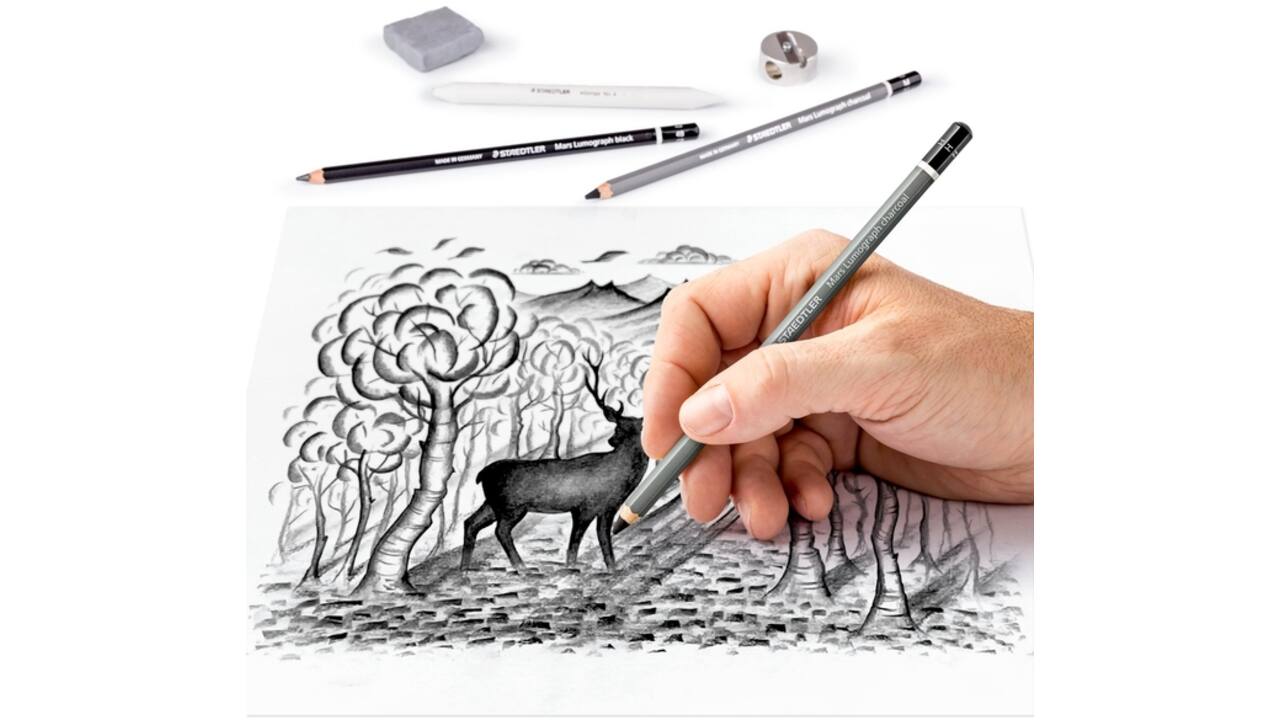 Houtskoolpotloodset Staedtler Design Journey 12-delig