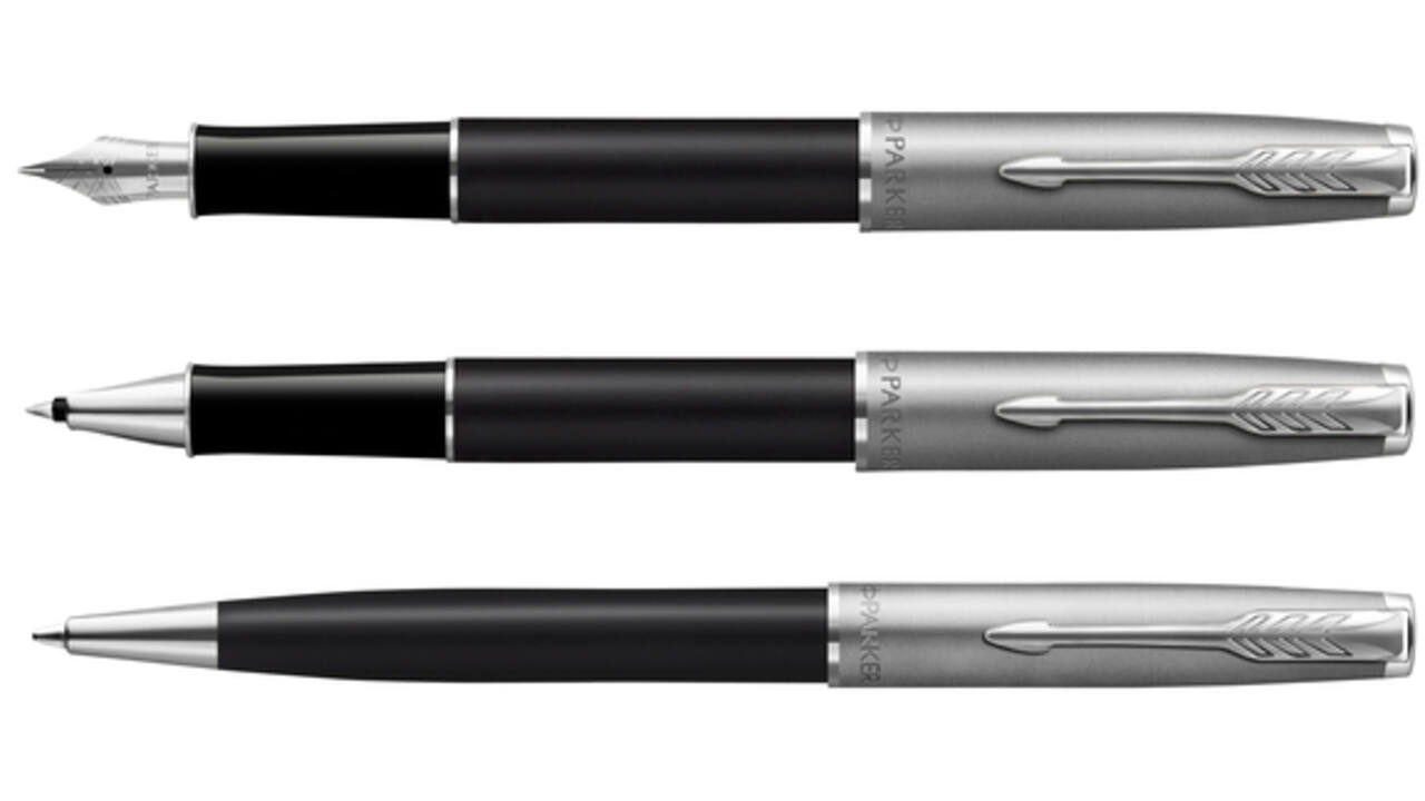 Vulpen Parker Sonnet Essential black lacquer CT medium