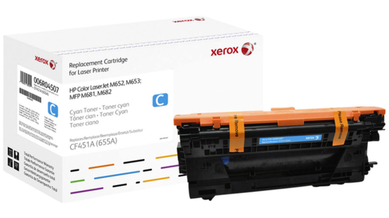 Tonercartridge Xerox alternatief tbv HP CF451A 655A blauw