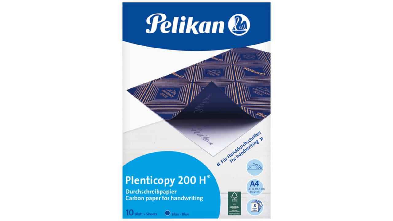 Carbon Handschrift Pelikan A4 200H 10v blauw