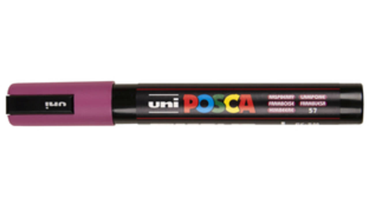 Verfstift Posca PC5M medium framboos
