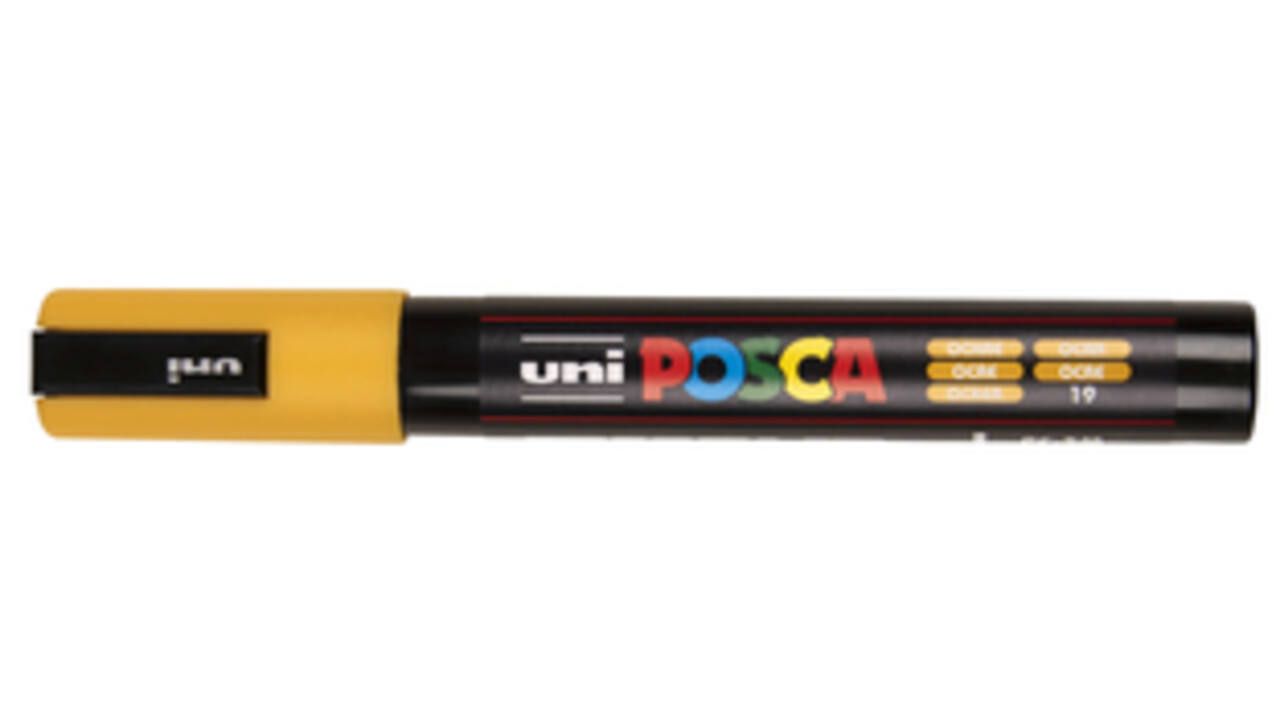 Verfstift Posca PC5M medium oker