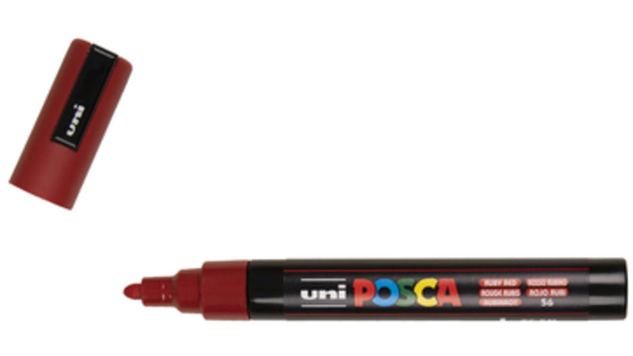Verfstift Posca PC5M medium robijnrood
