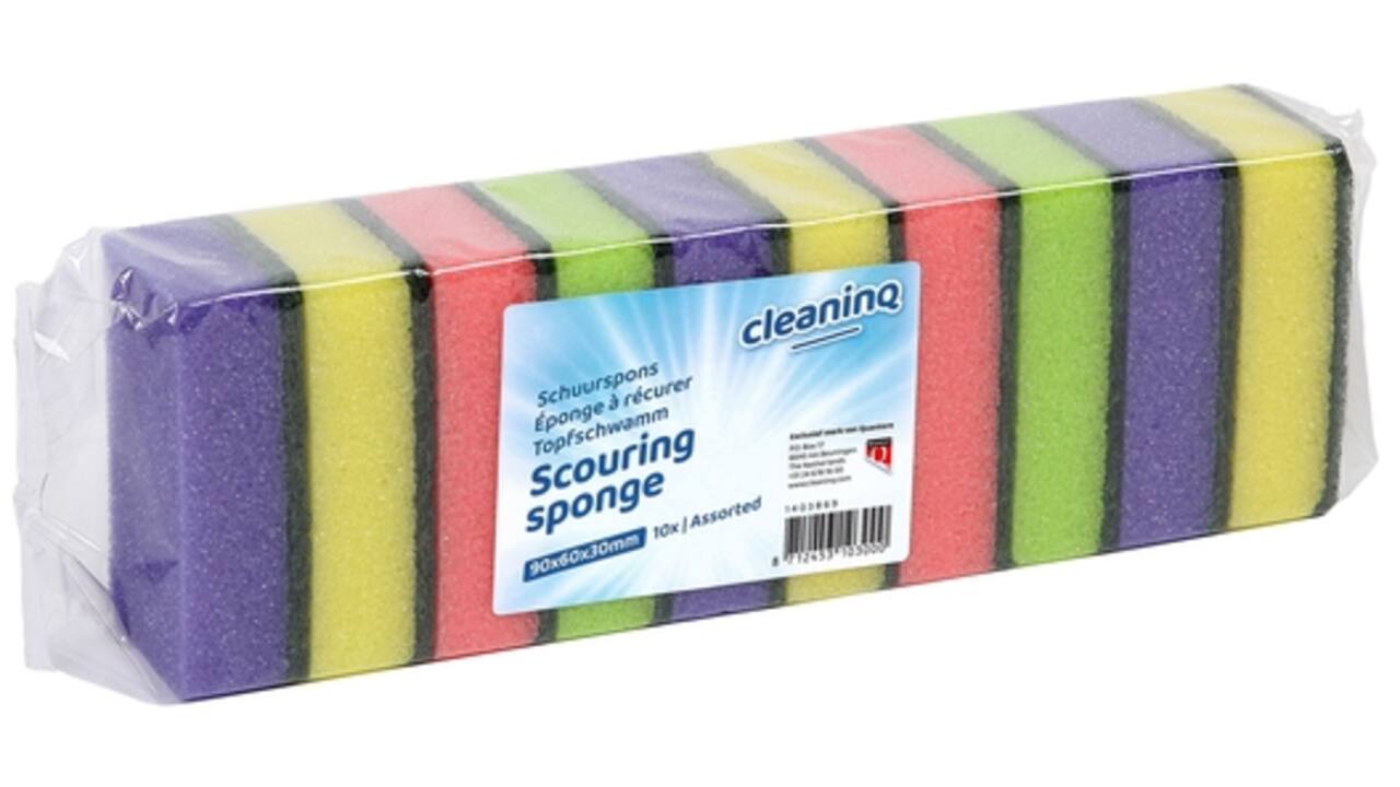 Schuurspons Cleaninq assorti 10 stuks