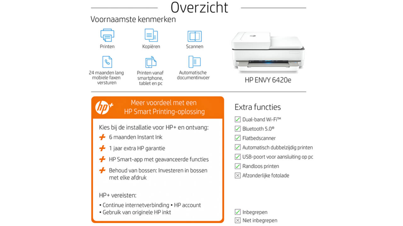 Multifunctional inktjet printer HP Envy 6420E