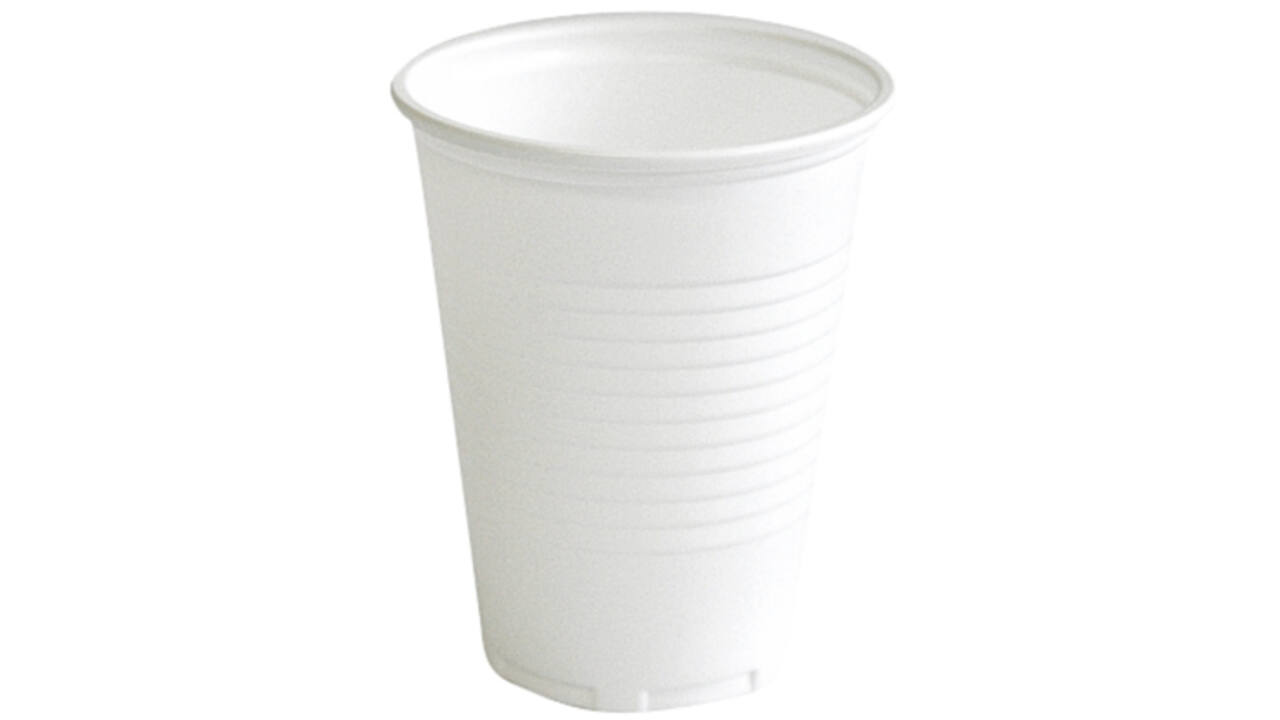 Beker IEZZY 180ml Ø70mm plastic 100 stuks wit