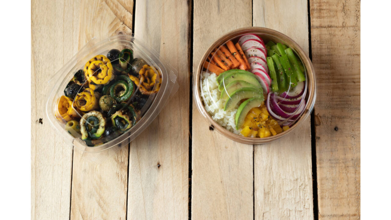 Saladebak IEZZY 1500ml Ø185mm Kraft