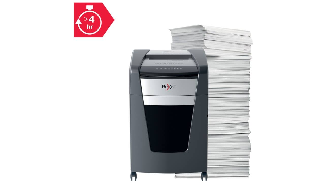 Papiervernietiger Rexel Momentum Extra XP420+ snippers 4x35mm