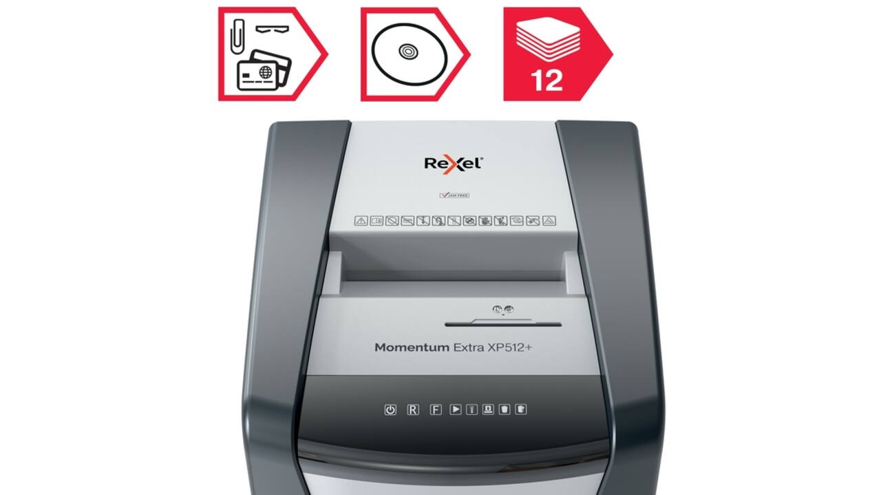Papiervernietiger Rexel Momentum Extra XP512+ snippers 2x15mm