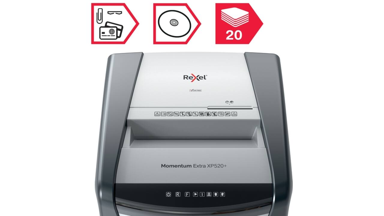 Papiervernietiger Rexel Momentum Extra XP520+ snippers 2x15mm