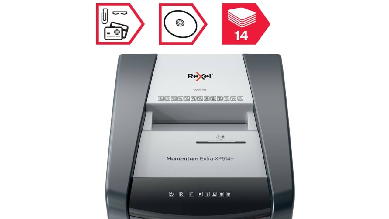 Papiervernietiger Rexel Momentum Extra XP514+ snippers 2x15mm