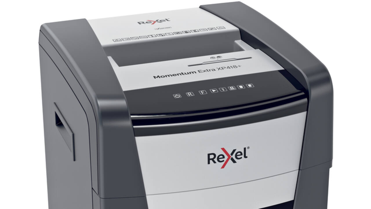 Papiervernietiger Rexel Momentum Extra XP418+ snippers 4x35mm