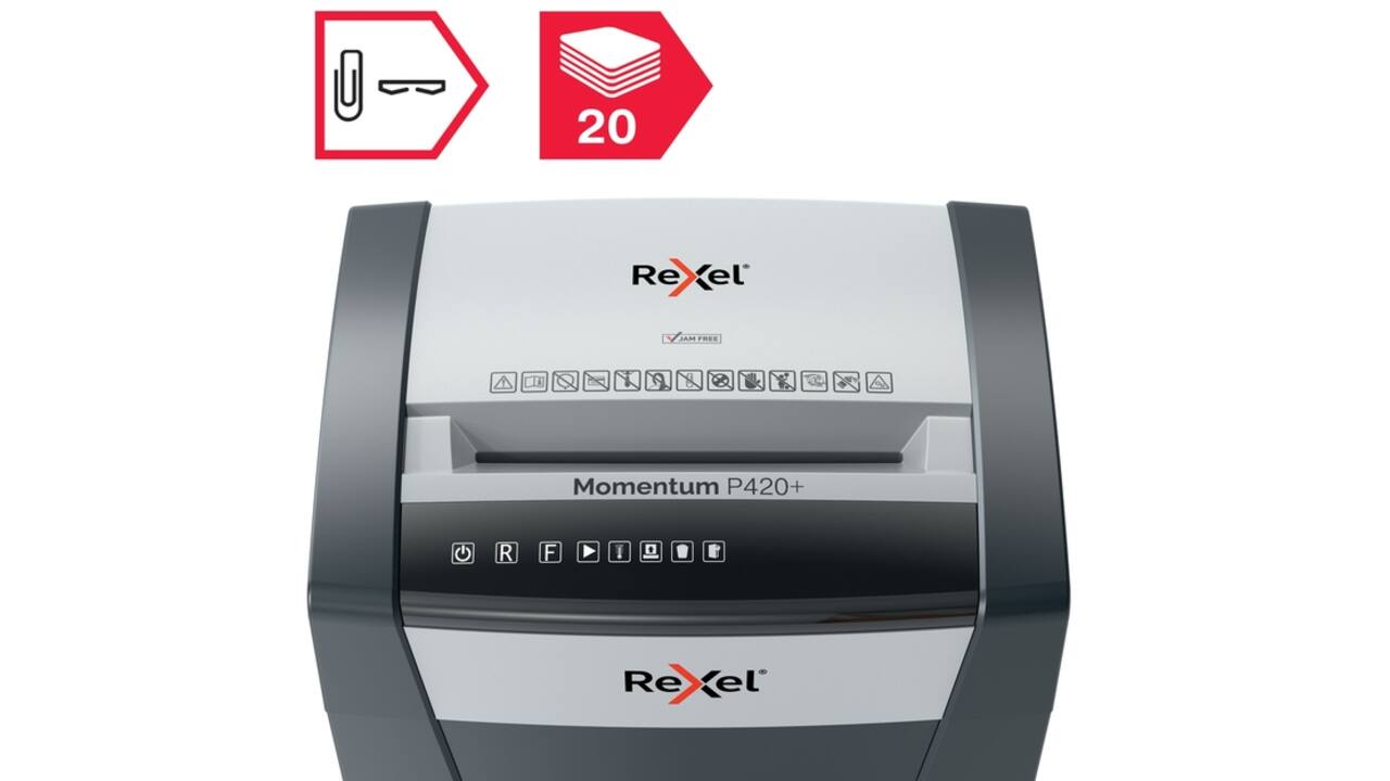 Papiervernietiger Rexel Momentum P420+ snippers 4x35mm