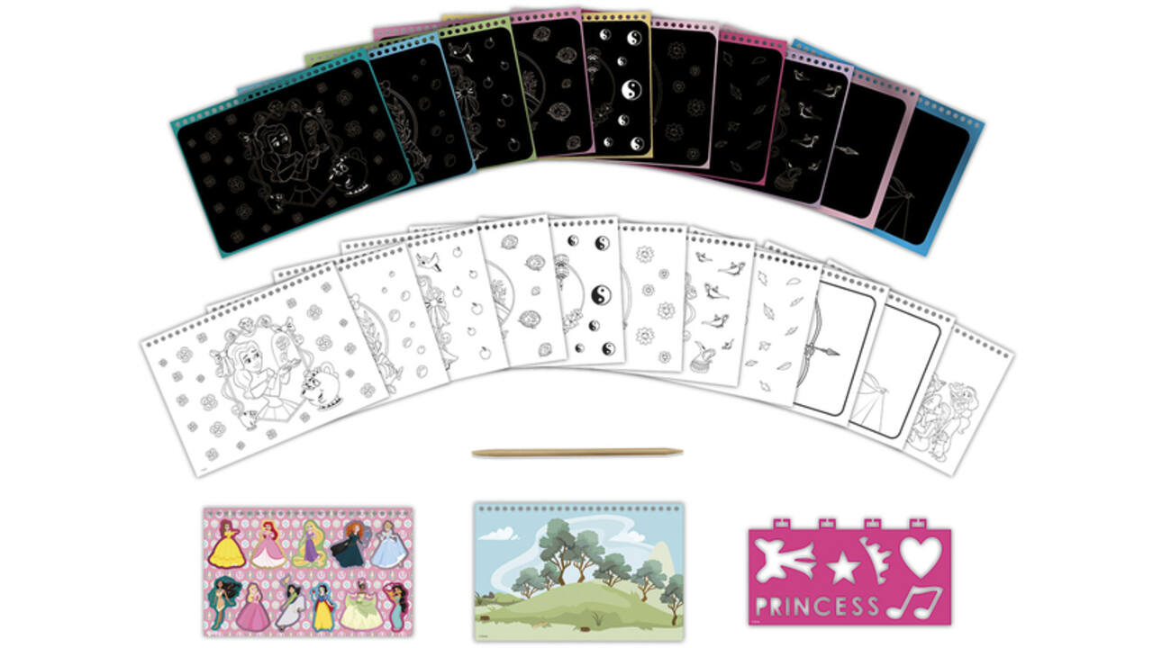 Knutselset Totum Disney Princess scratchbook