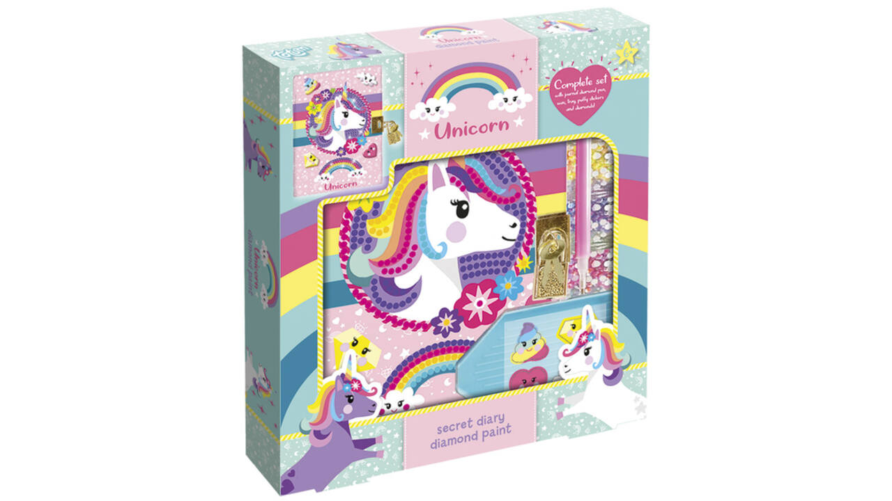 Knutselset Totum Unicorn dagboek Diamondpainting