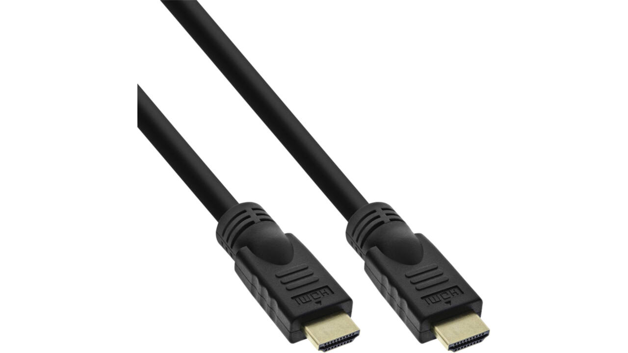 Kabel inLine HDMI ETH4K M/M 2 meter zwart