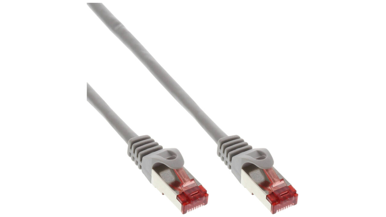 Kabel inLine patch CAT.6 S/FTP 1 meter grijs