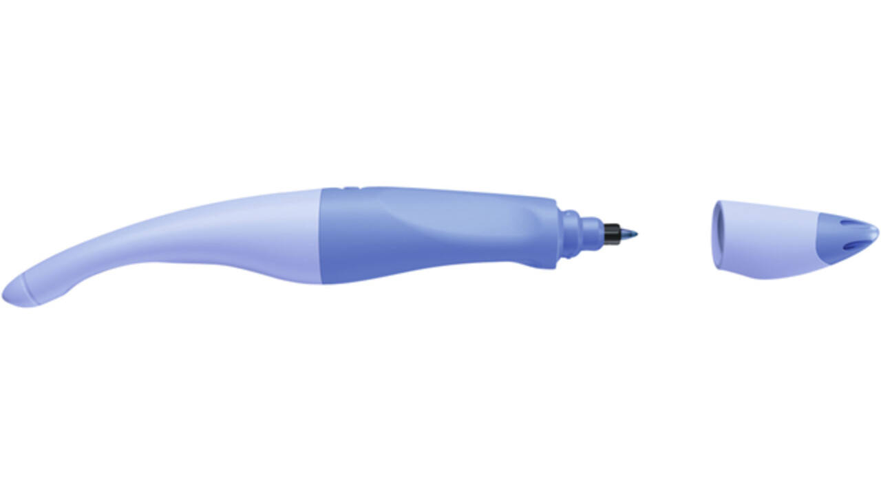 Rollerpen STABILO Easyoriginal linksh M pastel luchtig blauw blister