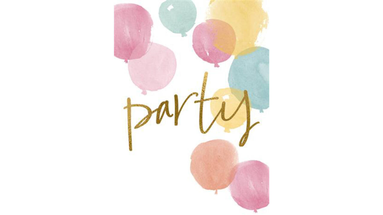 Uitnodiging Party 10x15cm