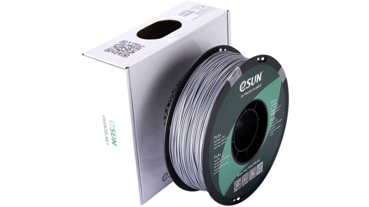 3D Filament Esun 1.75mm PLA 1kg zilver