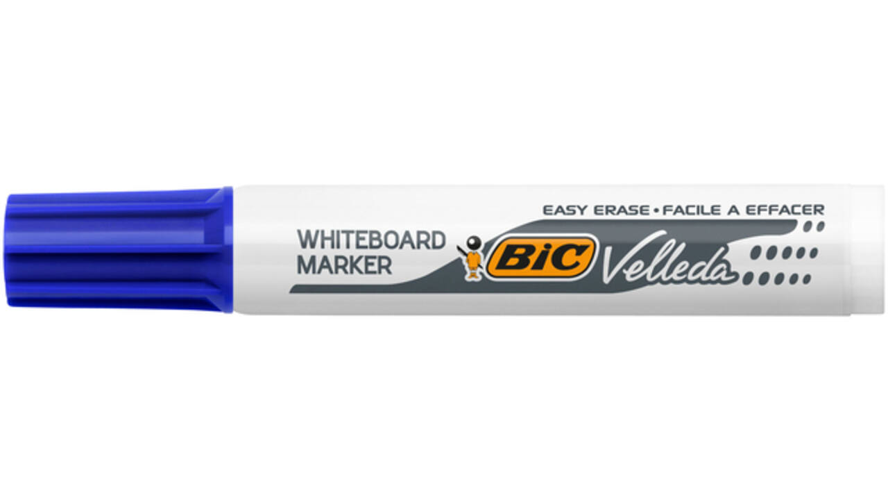 Viltstift Bic Velleda 1711 whiteboard rond large blauw