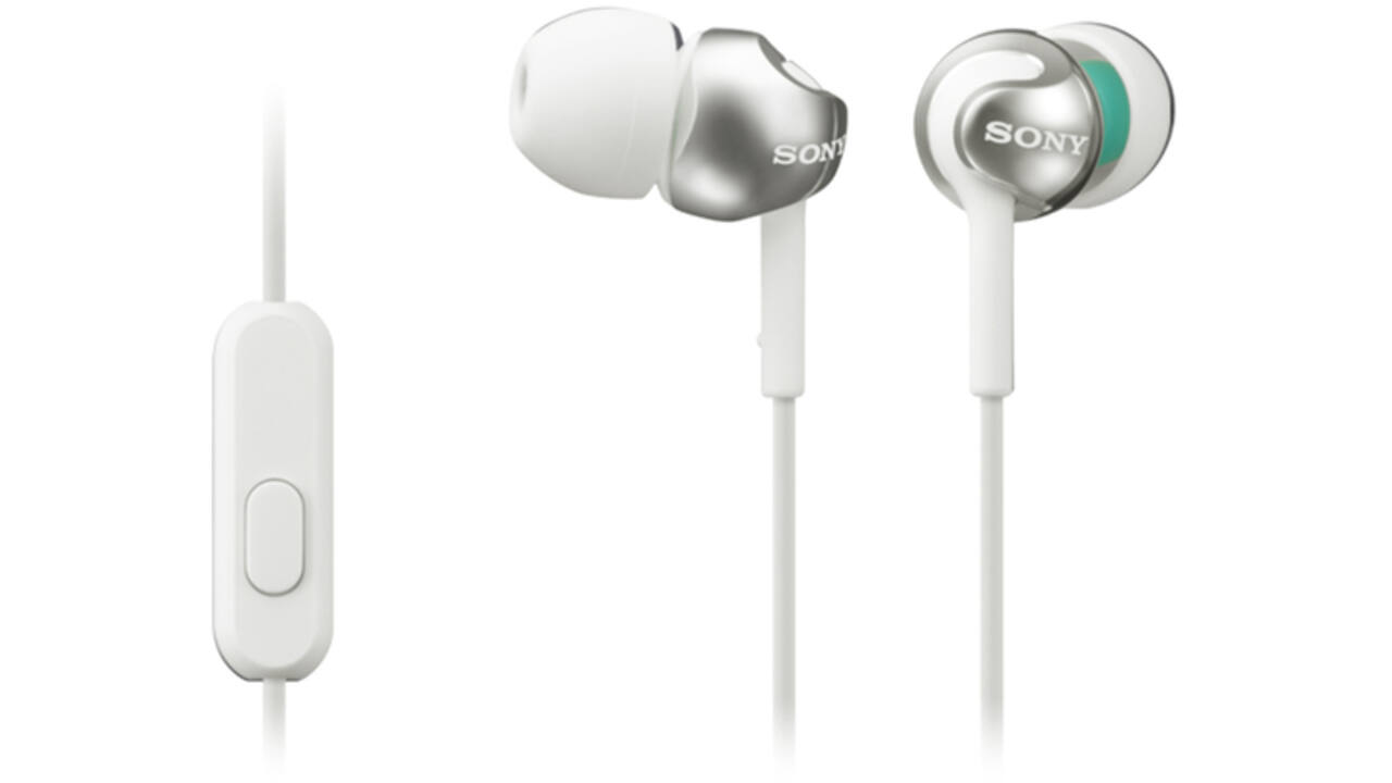 Oortelefoon Sony in-ear EX110 9mm wit