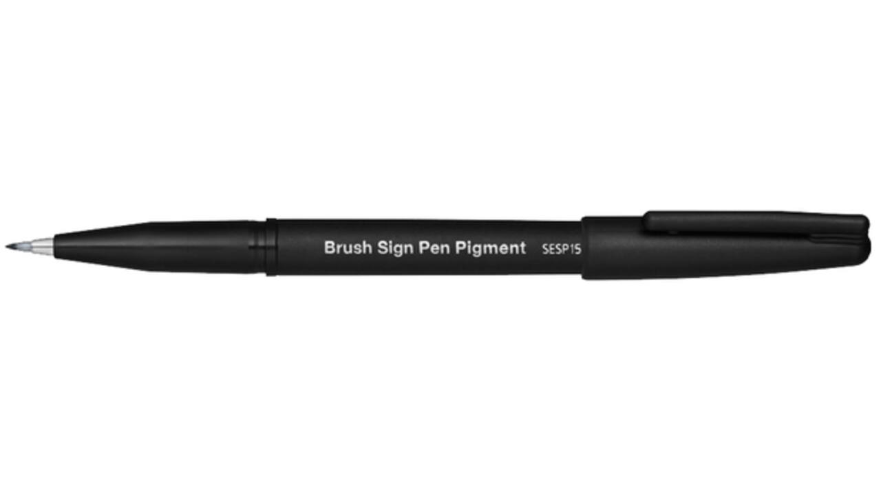 Brushpen Pentel SESP15-NX Sign grijs