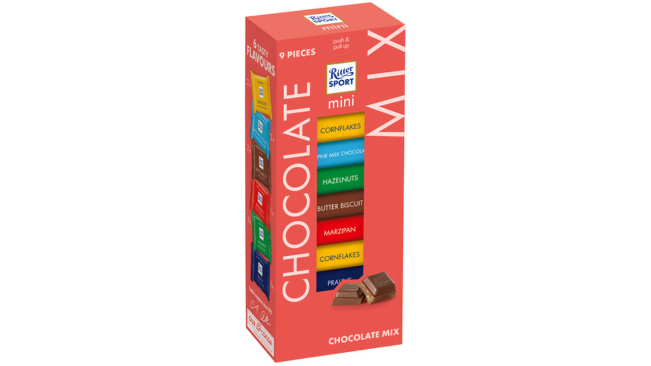 Chocolade Ritter Sport mini toren
