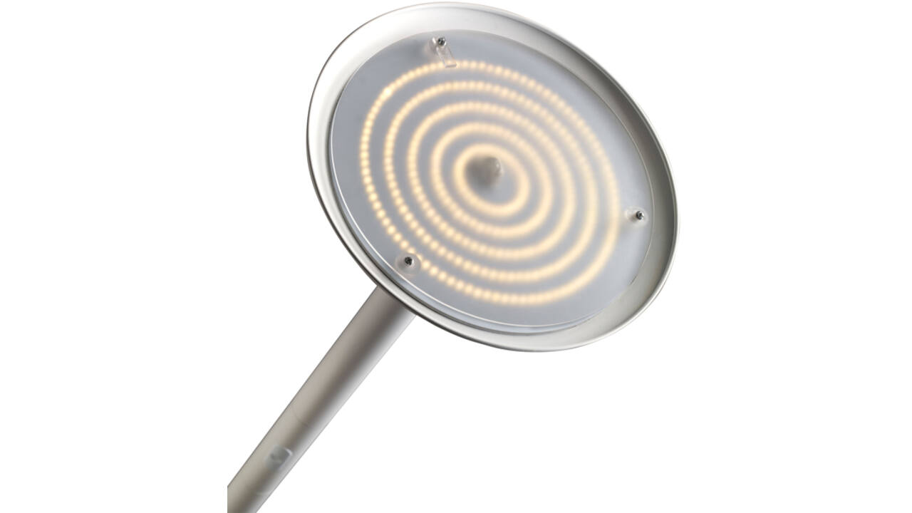 Vloerlamp Unilux Pryska led hout wit