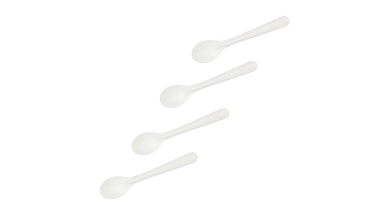 Lepel IEZZY 180mm papier 50 stuks wit