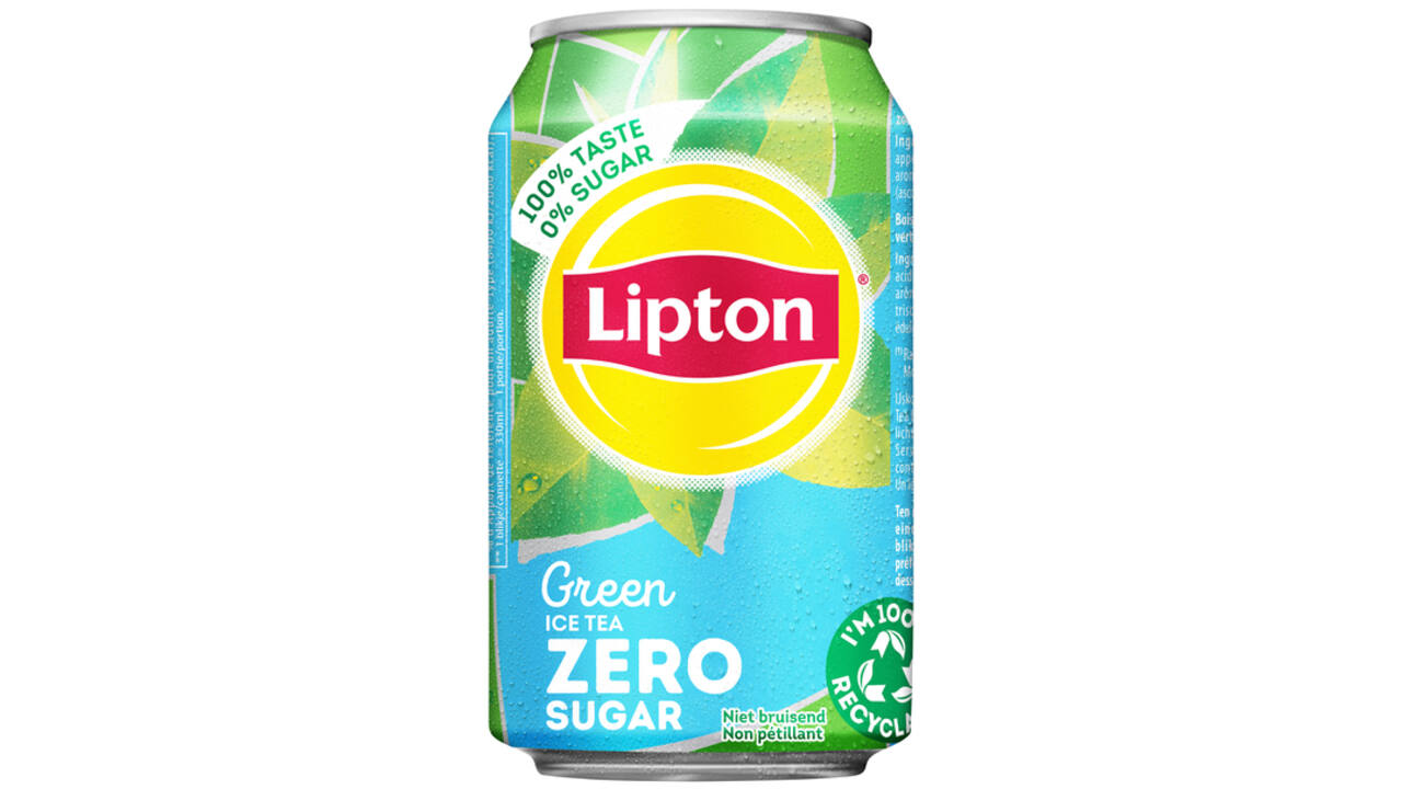 Frisdrank Lipton Ice Tea green zero blik 330ml