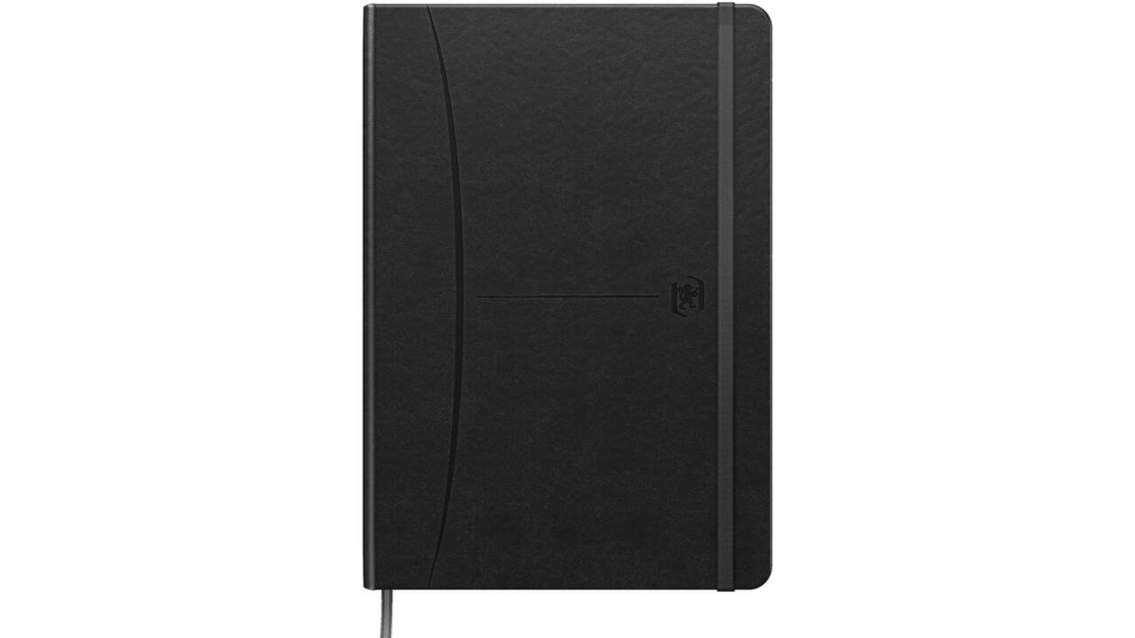 Notitieboek Oxford Signature A5 lijn 80vel zwart