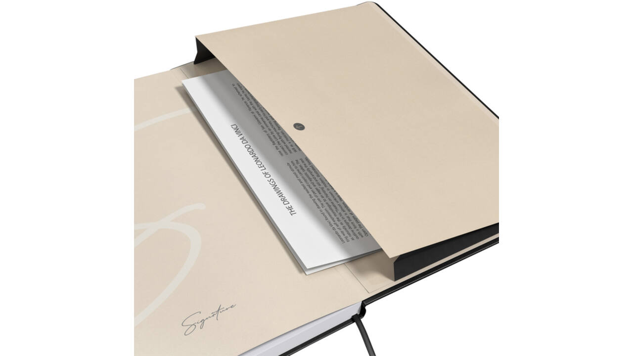 Notitieboek Oxford Signature A5 lijn 80vel zwart