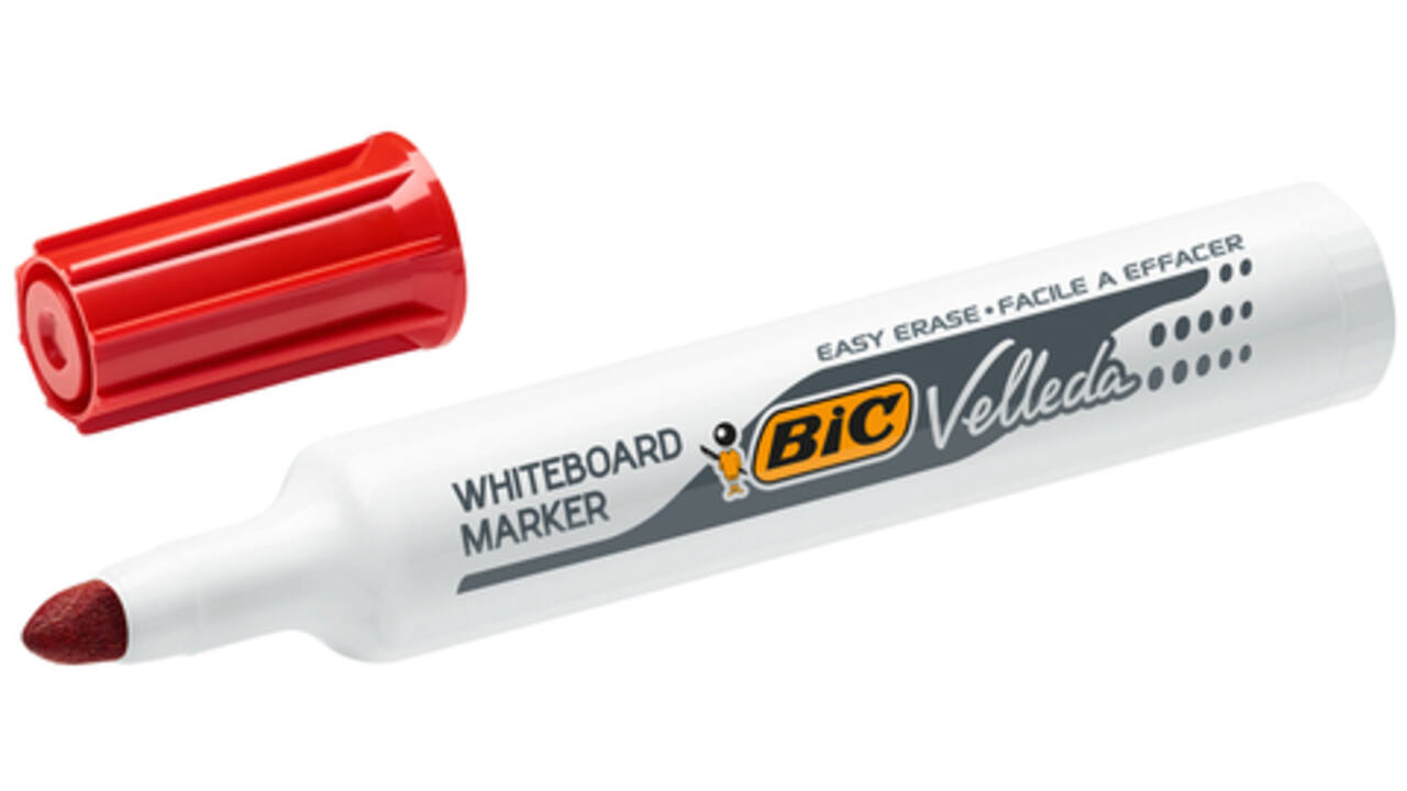 Viltstift Bic Velleda 1711 whiteboard rond large rood