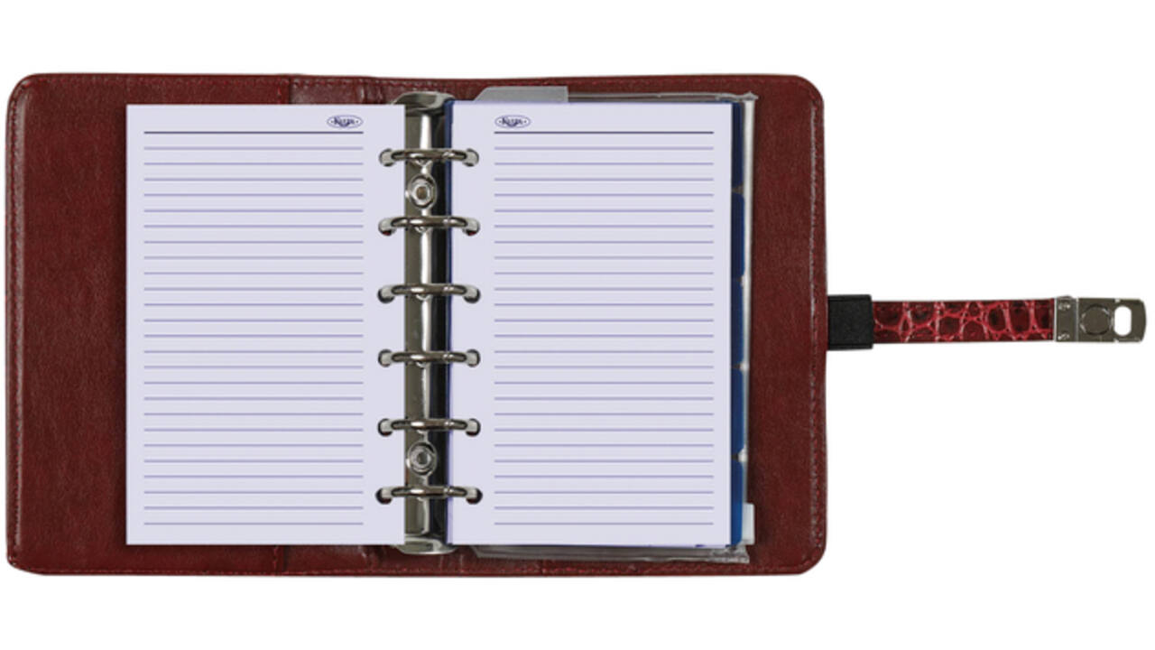 Organizer Kalpa Pocket inclusief agenda 2024-2025 7dagen/2pagina's croco mulberry