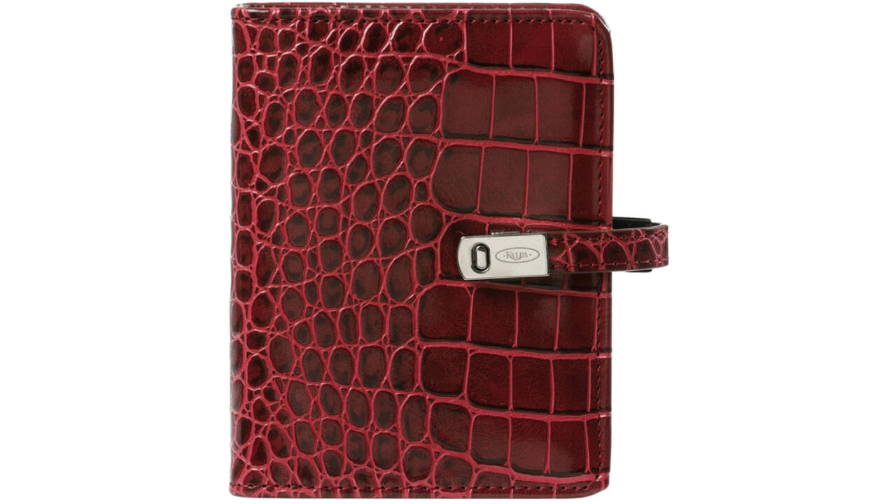 Organizer Kalpa Pocket inclusief agenda 2024-2025 7dagen/2pagina's croco mulberry