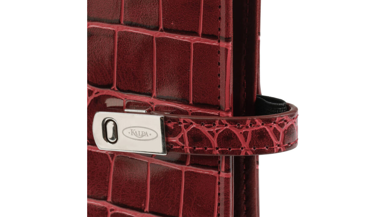 Organizer Kalpa Pocket inclusief agenda 2024-2025 7dagen/2pagina's croco mulberry