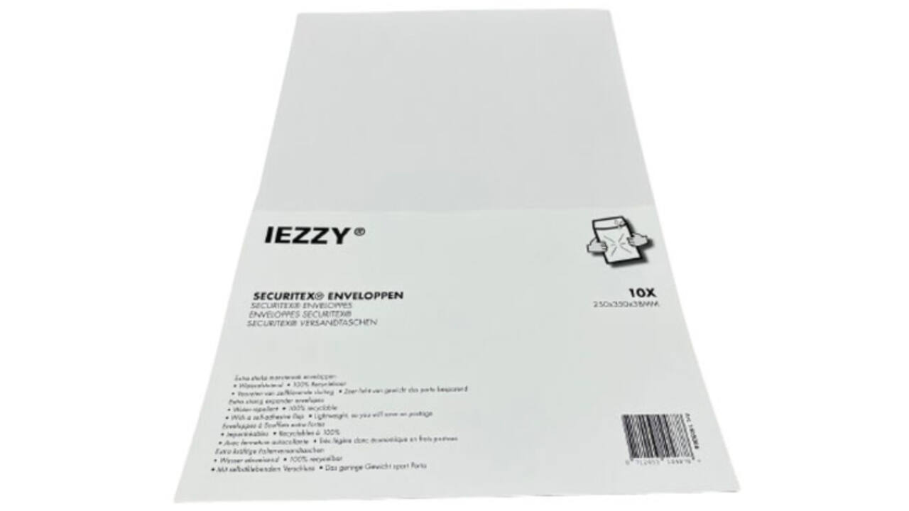 Securitex envelop IEZZY 250x350x38mm&nbsp;10 stuks