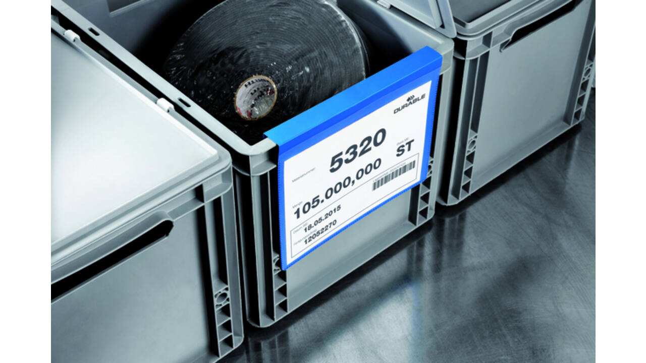 Documenthoes Durable met vouw A4 liggend