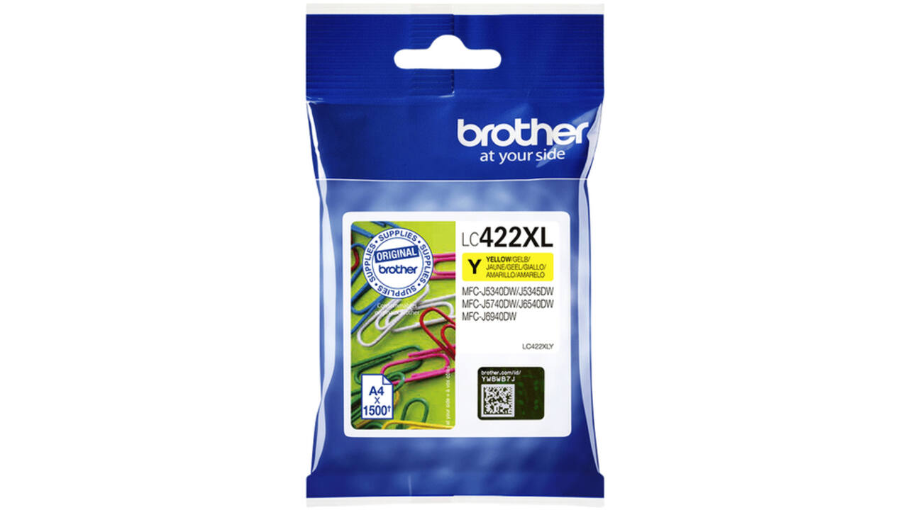 Inktcartridge Brother LC-422XLY geel