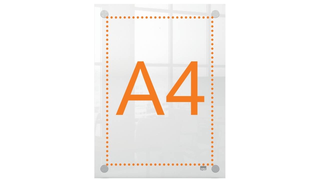 Infobord Nobo Premium Plus A4 acryl wand